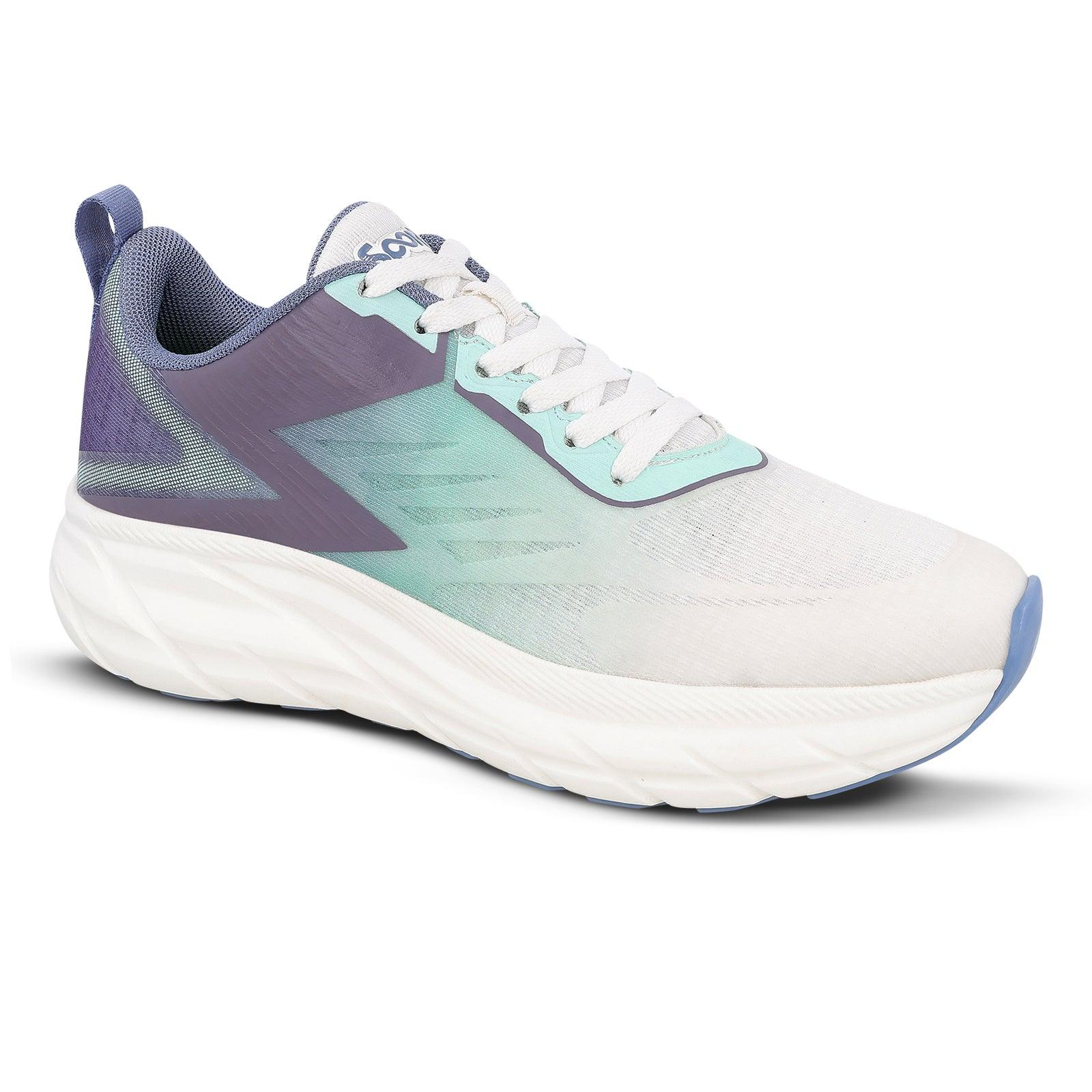Men's Lace-up Sports Shoes - WS97543 White Green