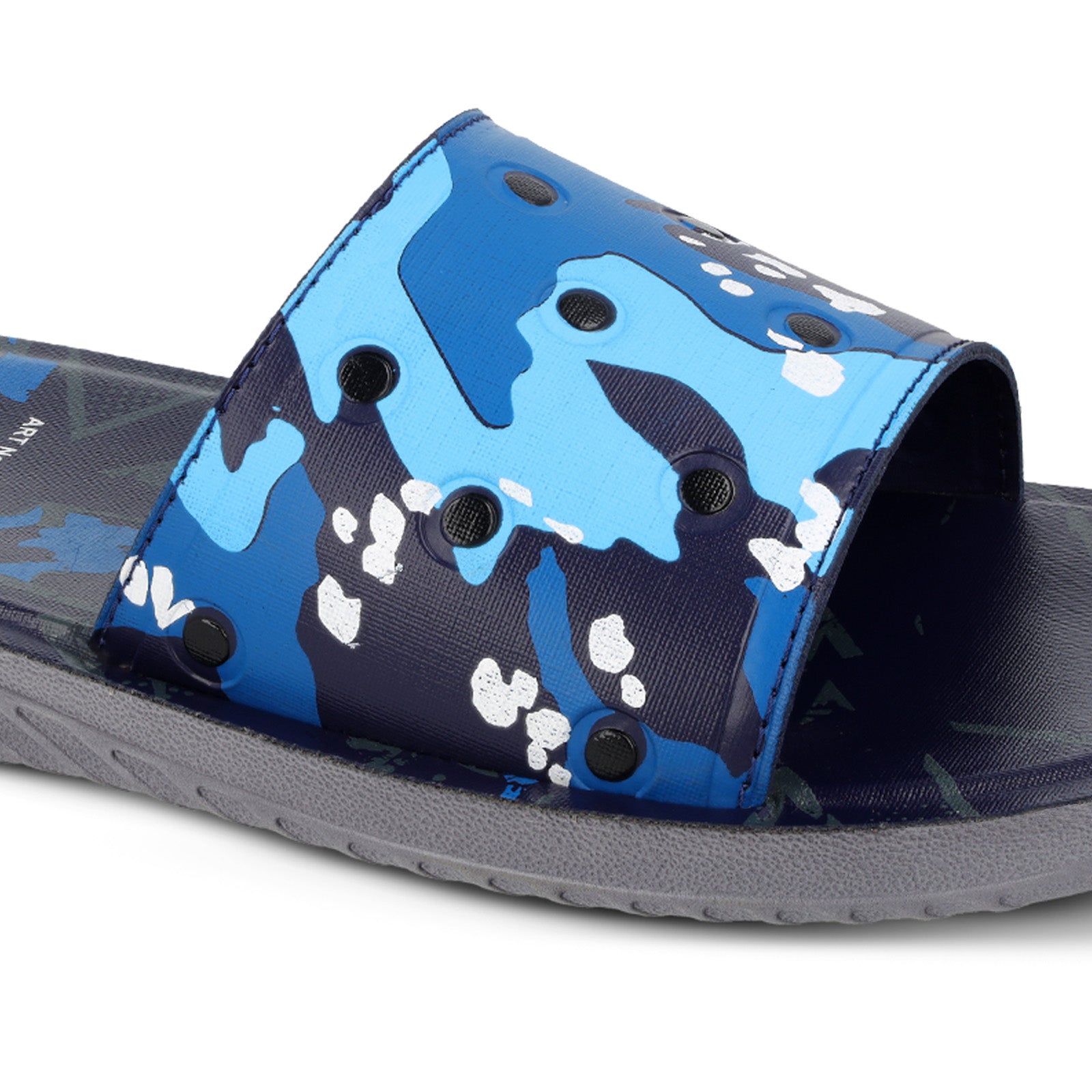 Printed Men's Slider - WE1324 Blue