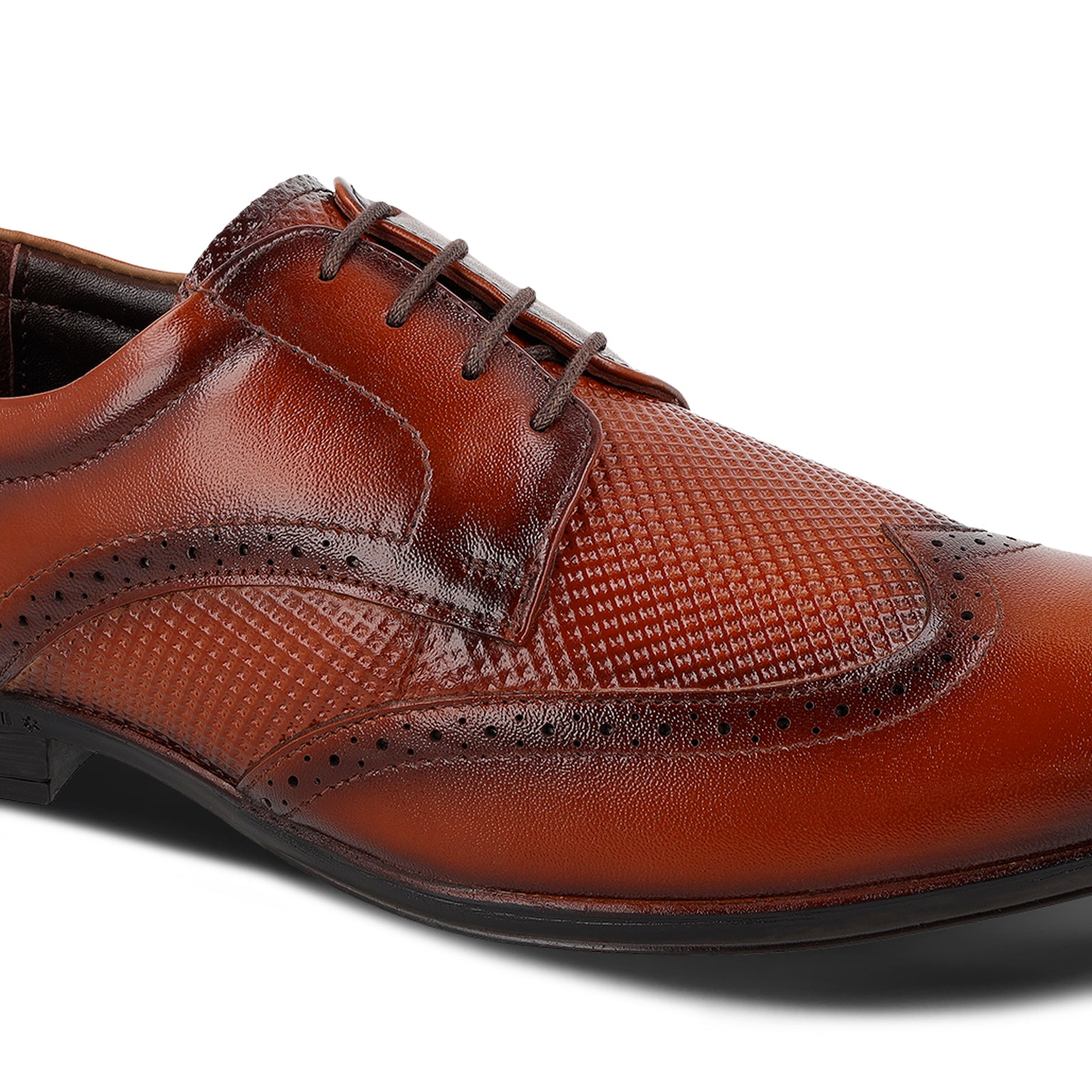 JOHN TAYLOR Men's Brogue Leather Formal Shoes - JT97525 Brown