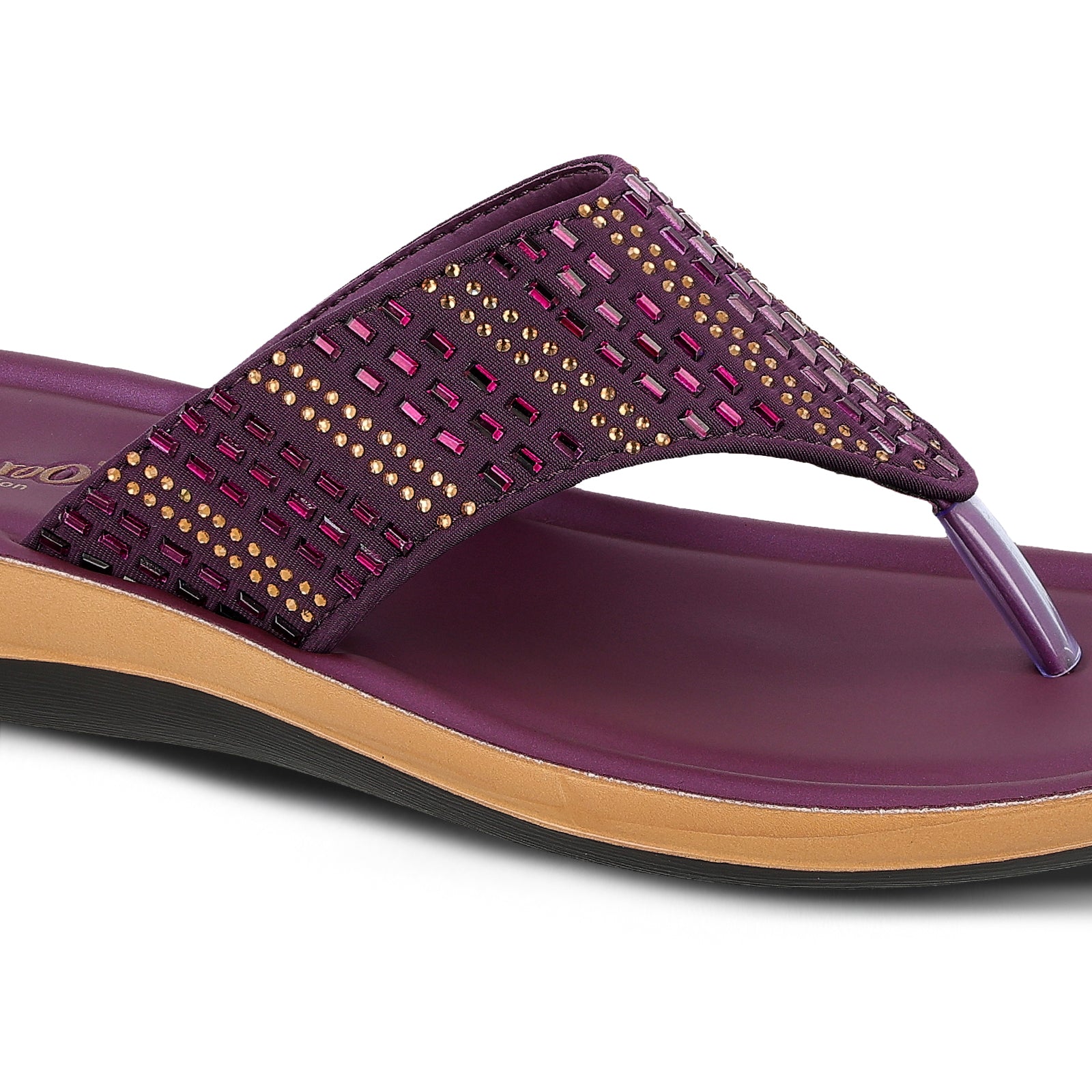 Sparkles Women's Daily Wear Sandal - WLP71223 Plum