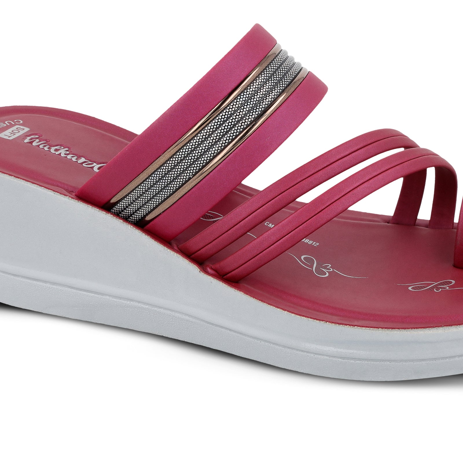 Women's Wedge Heel Sandals  - WLR72007 Maroon