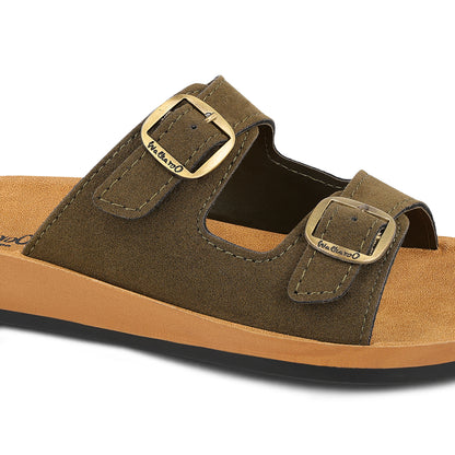 Women's Daily Wear Sandals - WE2362 Green Beige