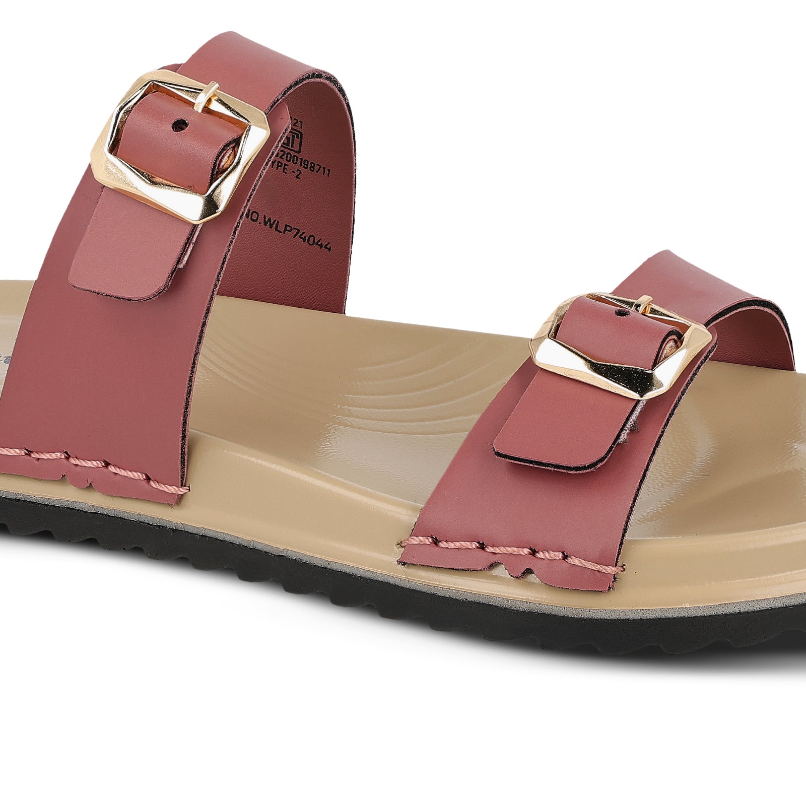 Women's Daily Wear Comfort Sandals - WLP74044 Dusty Rose