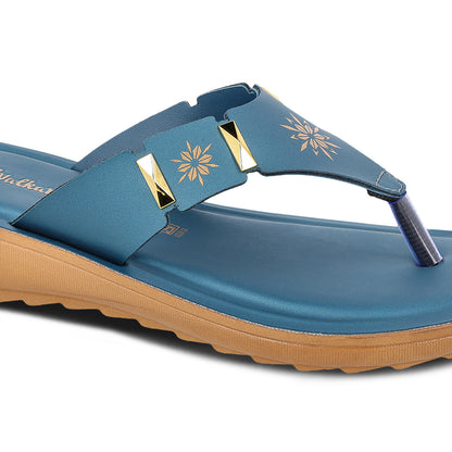 Women's Daily Wear Sandals  - WL7212 Peacock Blue