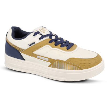 Men's Sports Sneakers - SGE24005 White Beige
