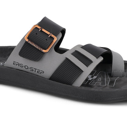 Men's Daily Wear Comfort Sandals - WGR53163 Black Grey