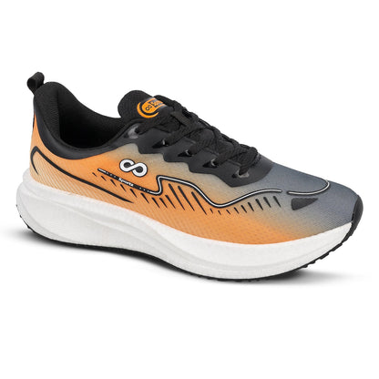 Men's Active Beads Sports Shoes - WS9163 Grey Orange