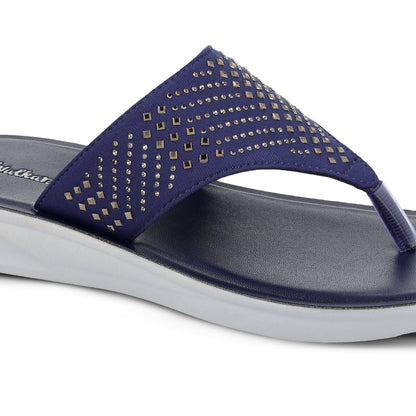 Women's Daily Wear Sandals  - WL7195 Navy Blue