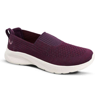 Women's Slip-on Walking Shoe - WS3266 Purple