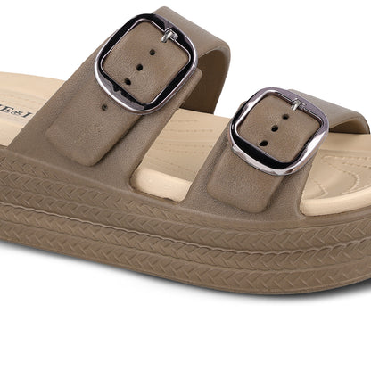 Women's Daily Wear Sandals - MI602 Brown Beige