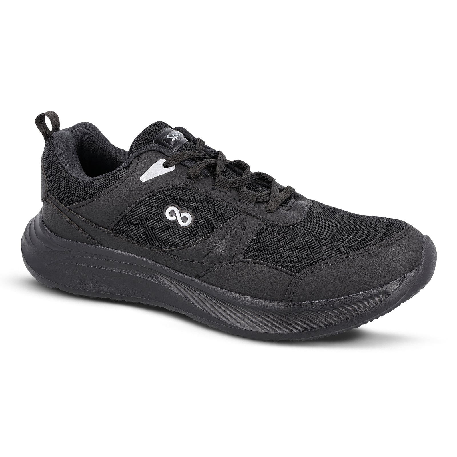 Men's Lace-up Sports Shoes - WS9625 Black
