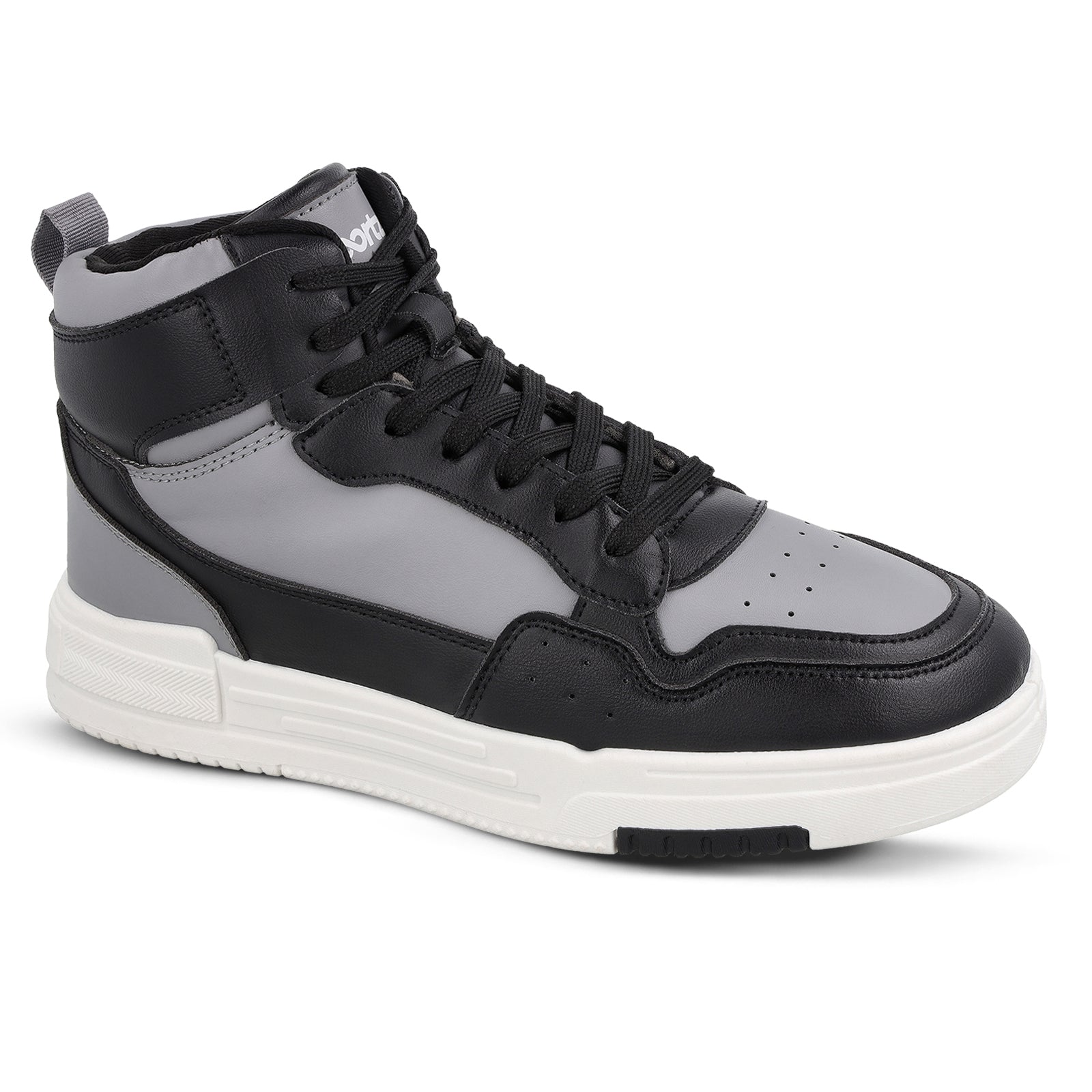 Men's High Top Sports Sneakers - WY3470 Black