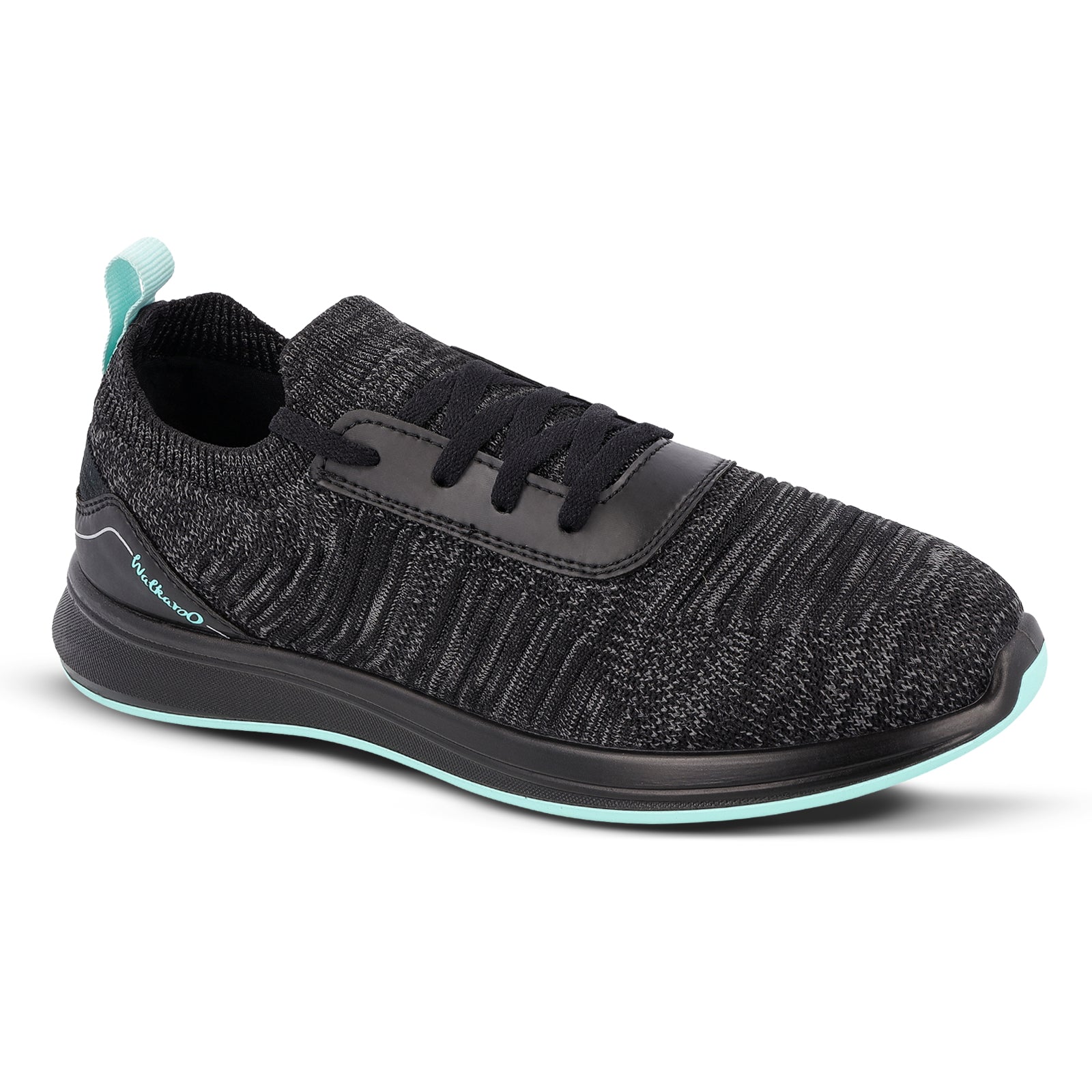 Walkaroo Men Walking and washable Shoes- XS9772 Black Mint