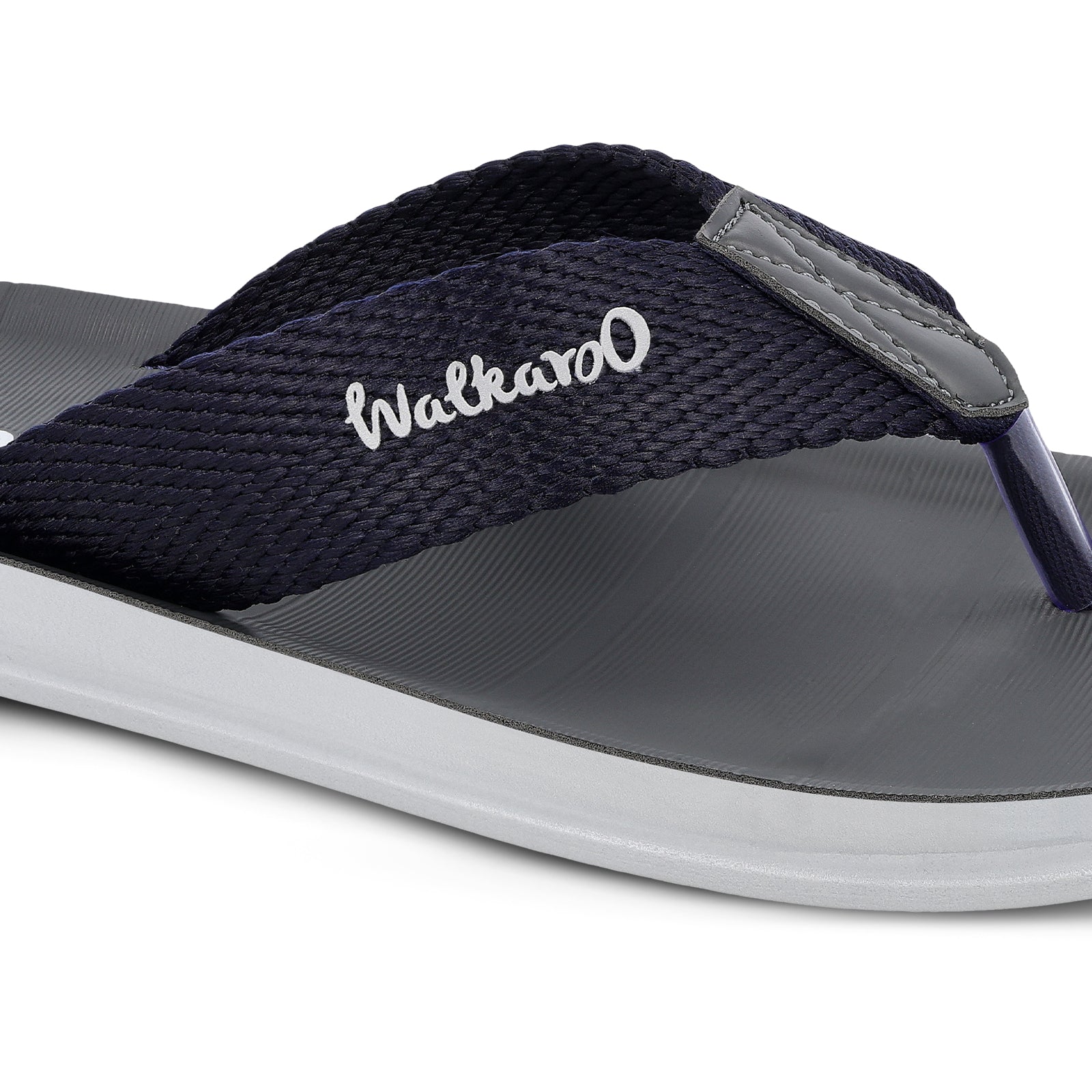 Walkaroo Men Solid Thong Sandals  - WG5002 Blue