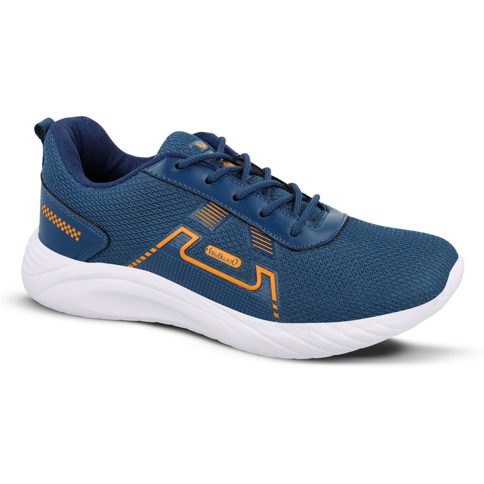 Men's Lace-up walking Shoes - WS3065 Teal Yellow
