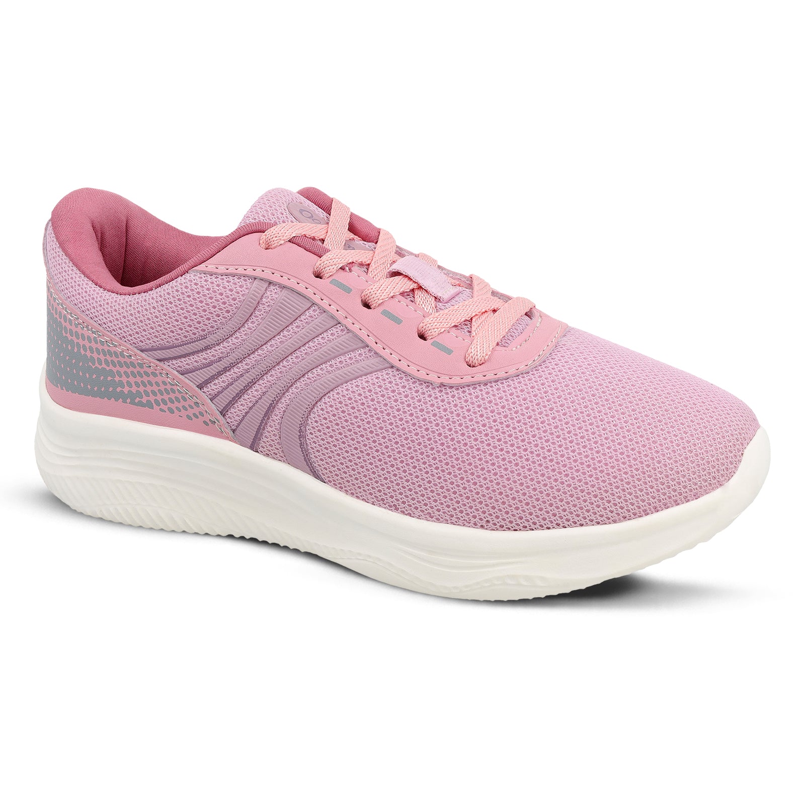Women's Lace-up Sports Shoe - WS3268 Peach