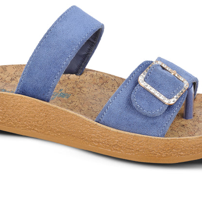 Women's Daily Wear Sandals - WLP74015 Blue Beige