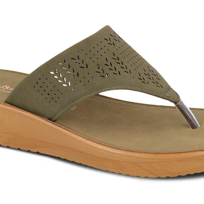 Women's Daily Wear Sandals  - WLR71201 Olive
