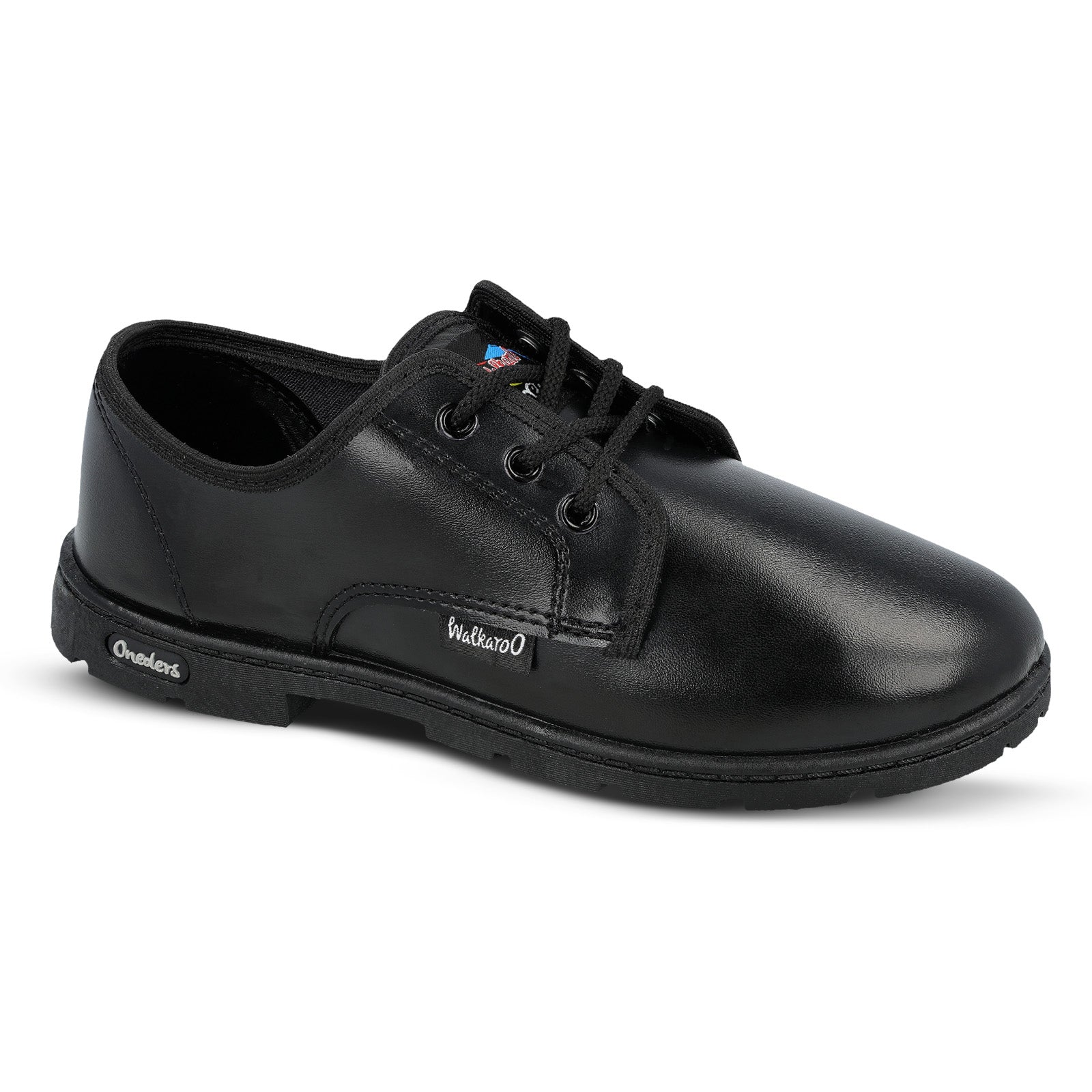 Walkaroo Kids School Shoes - WV521 Black - Walkaroo Footwear