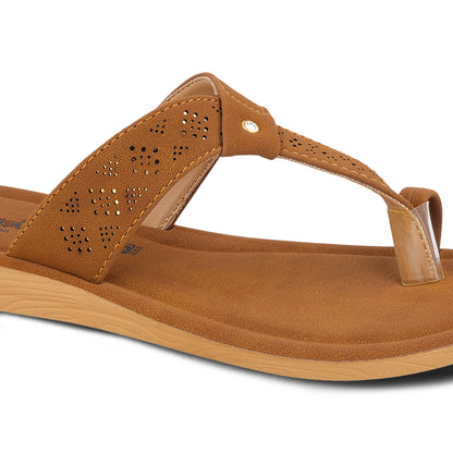Women's Daily Wear Sandals - WE2410 Tan