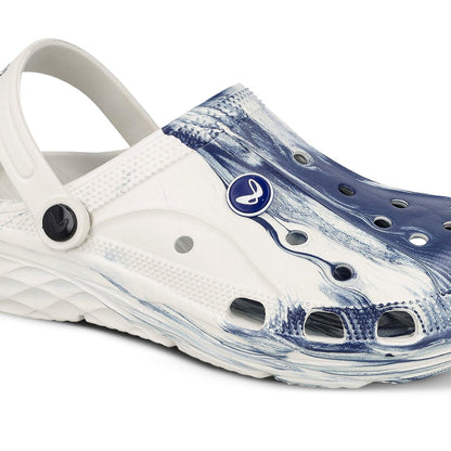 Walkaroo Mens Clogs  - WC8739 Grey Blue