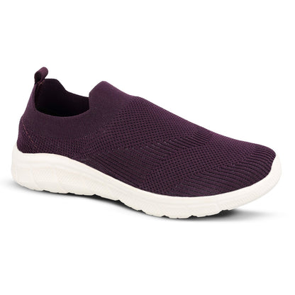 Women's Slip-on Walking Shoe - WS3270 Purple