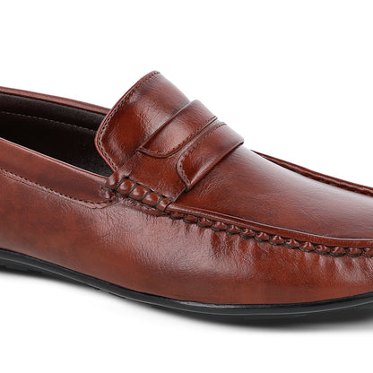 Men's Loafer Formal Shoes - 17142 Brown