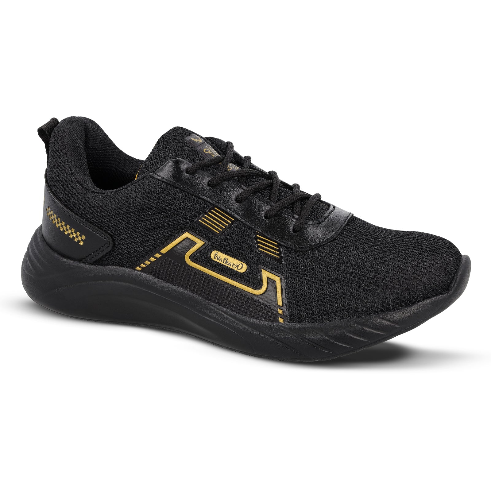 Men's Lace-up walking Shoes - WS3065 Black Gold