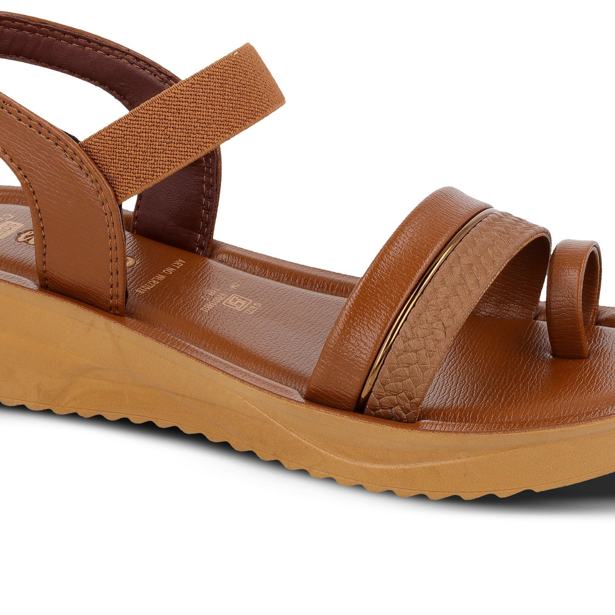 Women's Wedge Heel Sandals  - WLR77018 Brown