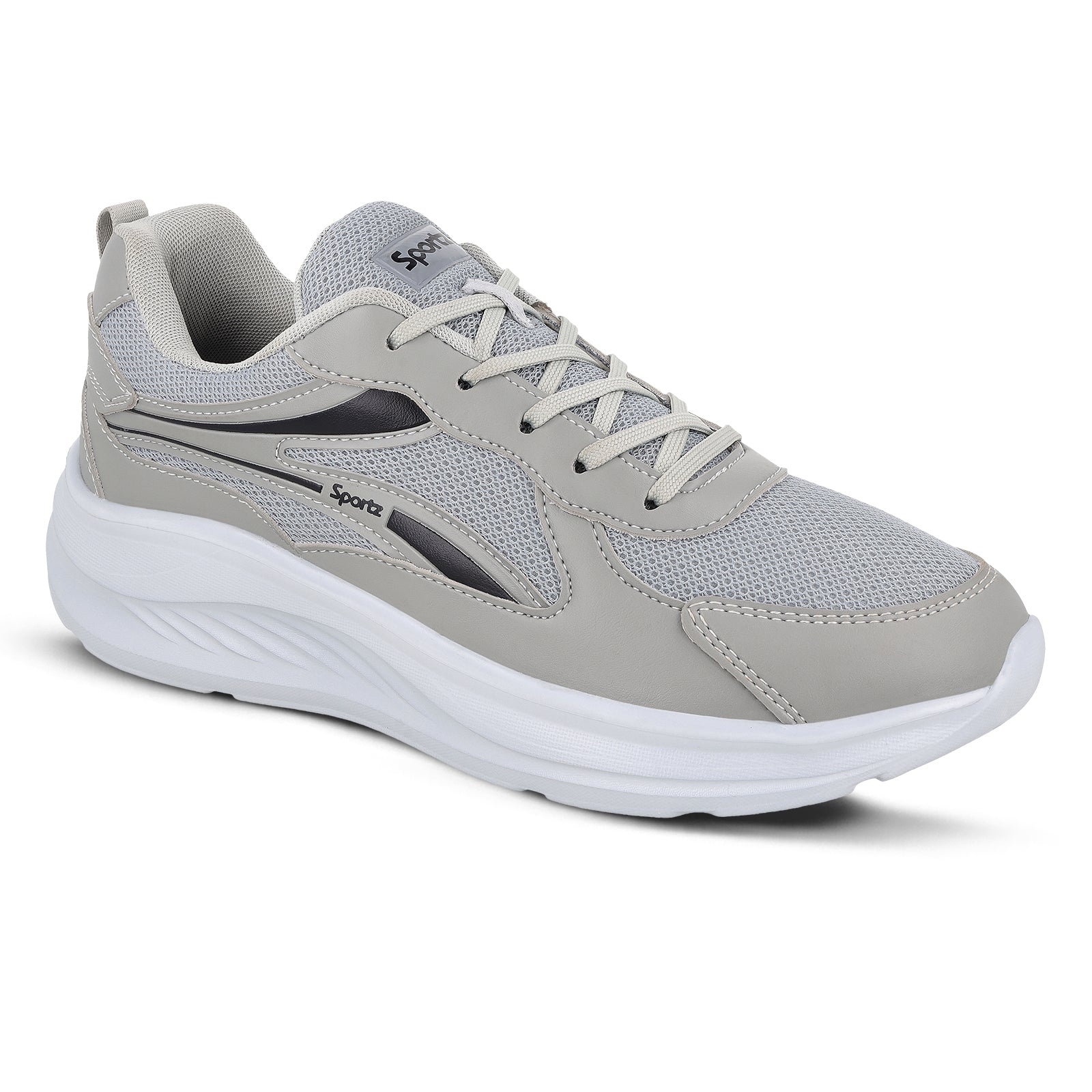 Men's Lace-up Sports Shoe - WS9628 Light Grey