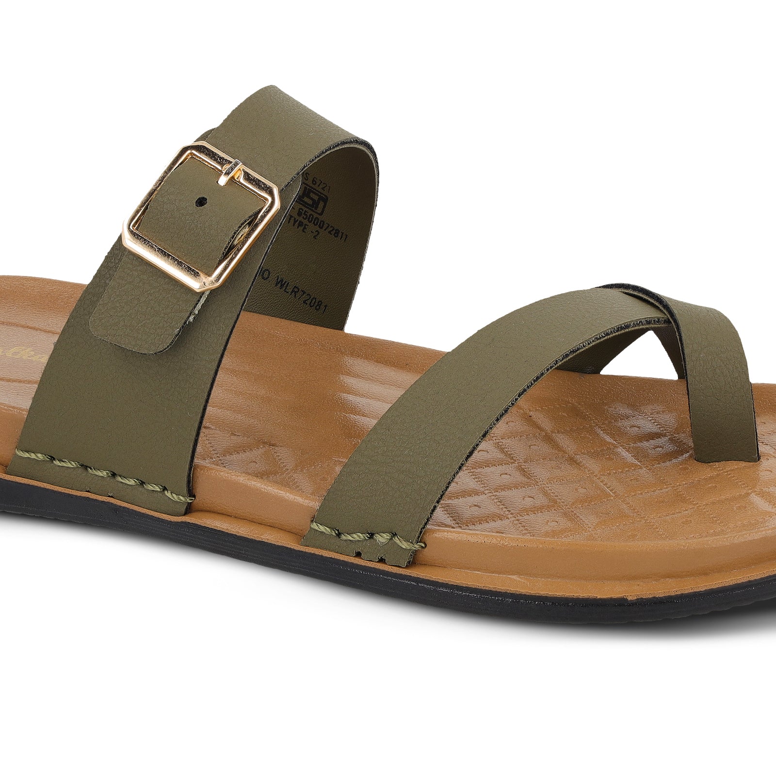 Women's Daily Wear Comfort Sandals - WLR72081 Olive