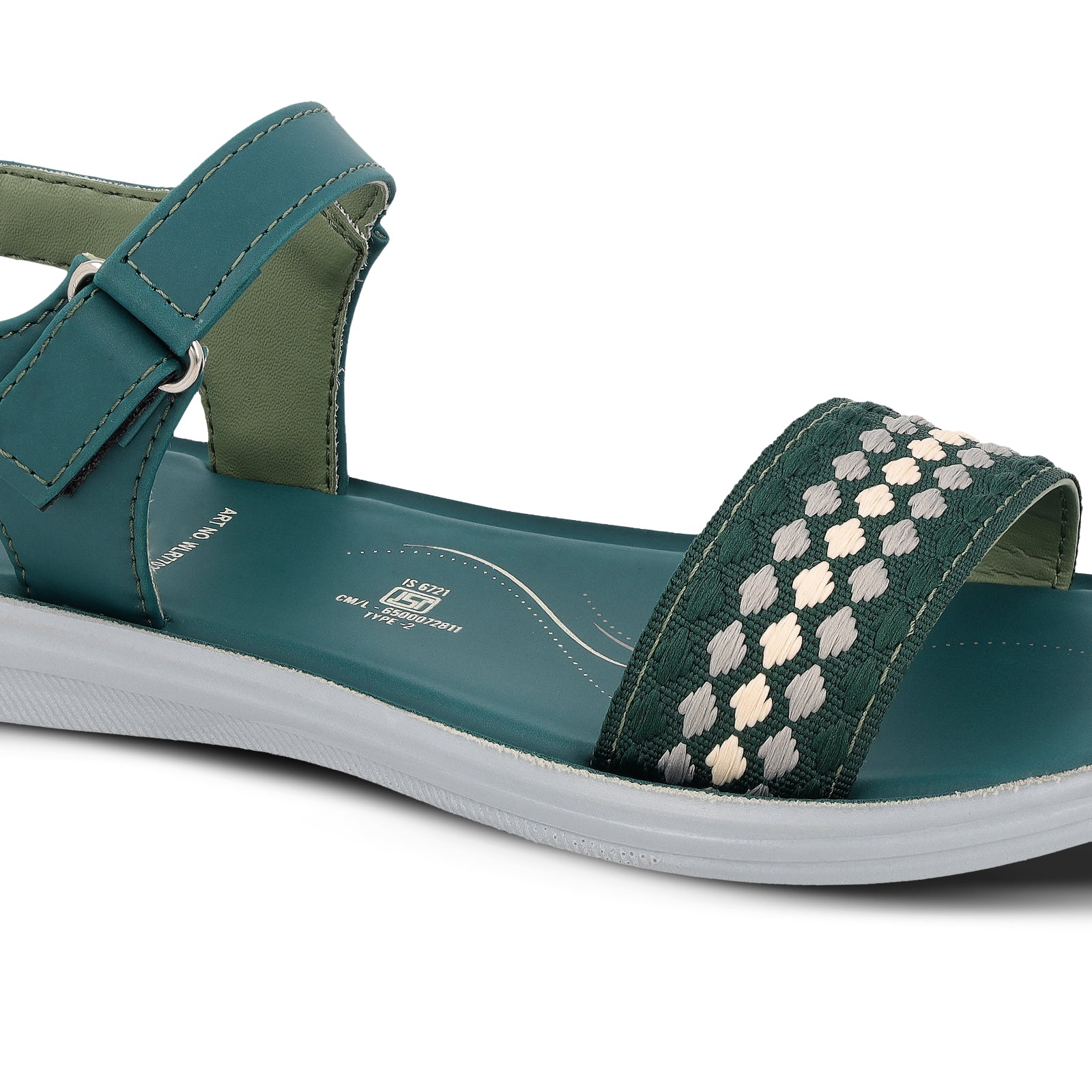 Women's Daily Wear Sandals - WLR77023 Green