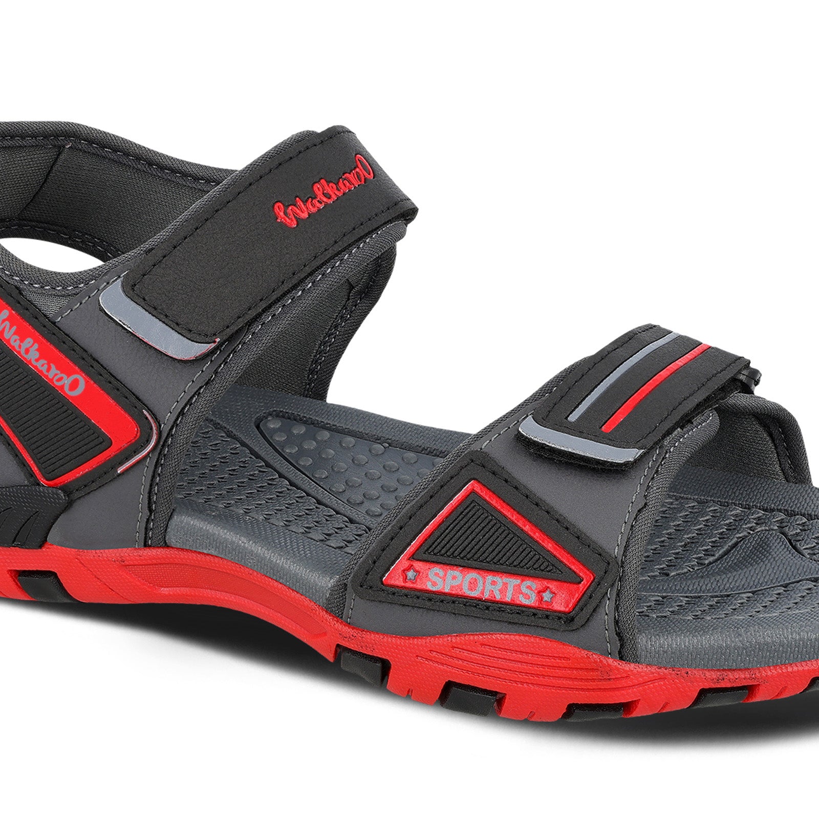 Men's Sports Sandals - WC4482 Grey Red