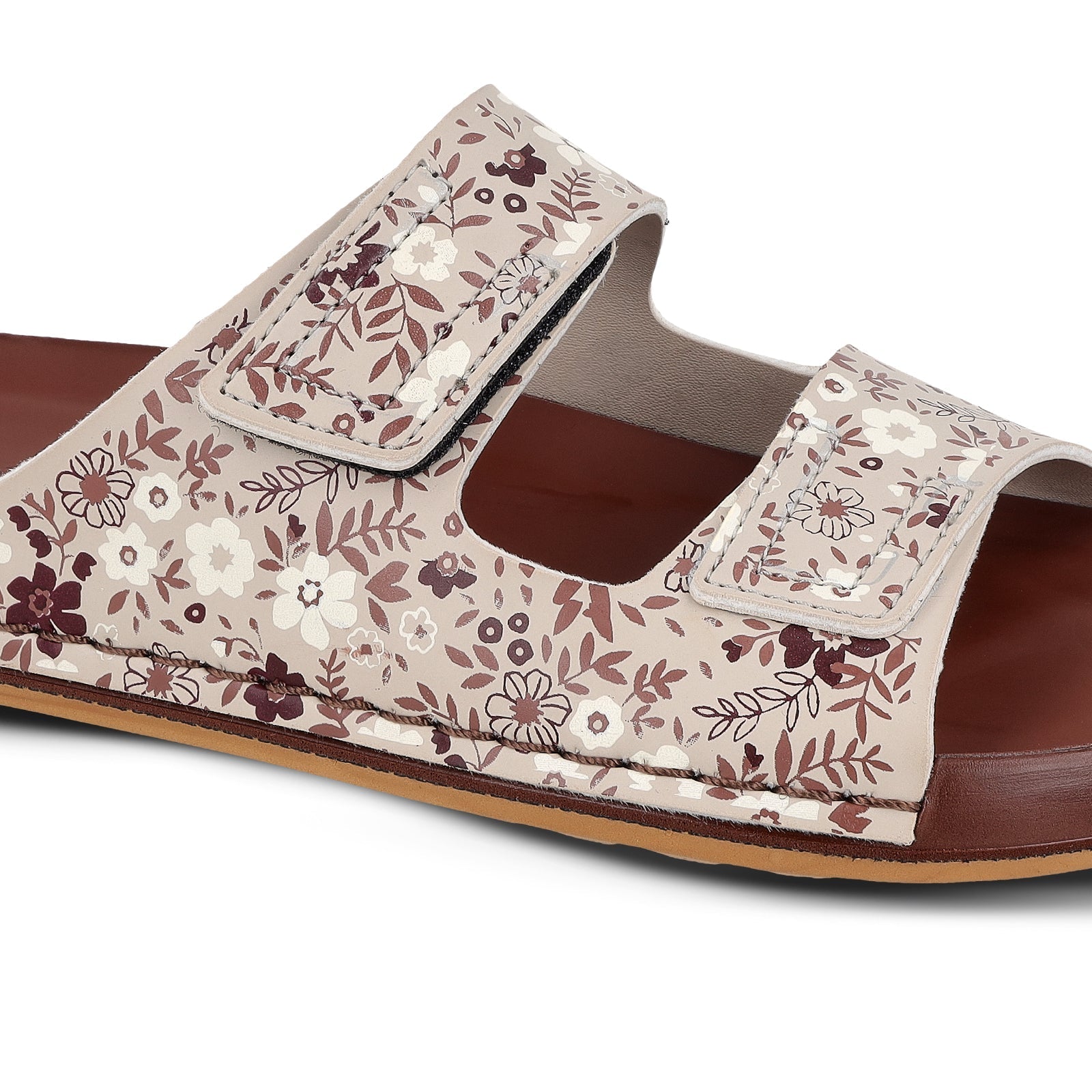 Women's Daily Wear Comfort Sandals - WLP74041 Brown