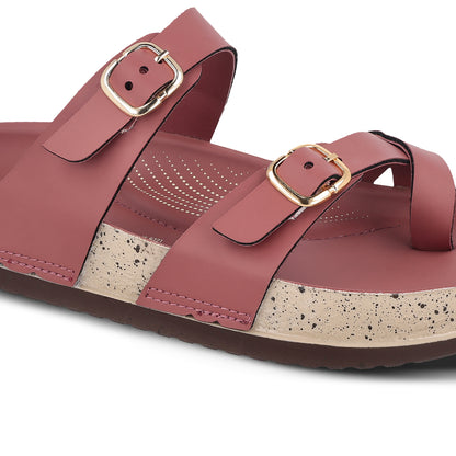 Women's Comfort Sandals - WLP72086 Dusty Rose