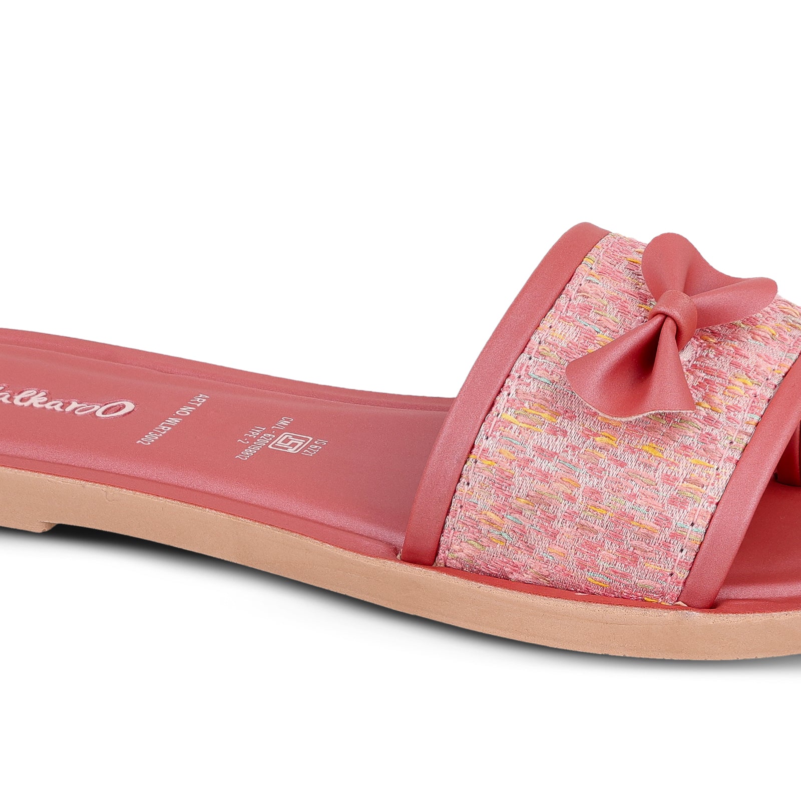 Women's Slide Sandals - WLR73002 Coral