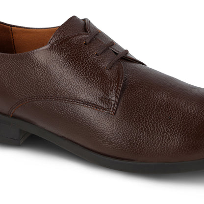 Men's Leather formals Shoes - WF6051 Brown