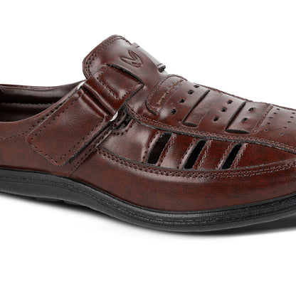 Men's  Roman Sandals - WGR58009 Brown