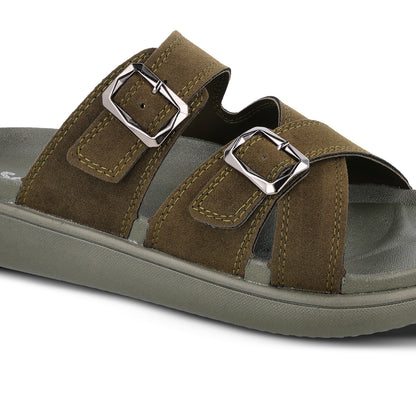 Men's Daily Wear Comfort Sandals - SGE28005 Olive