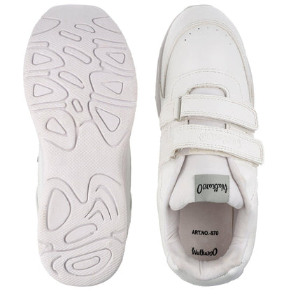 Kids School Shoes - 570 White