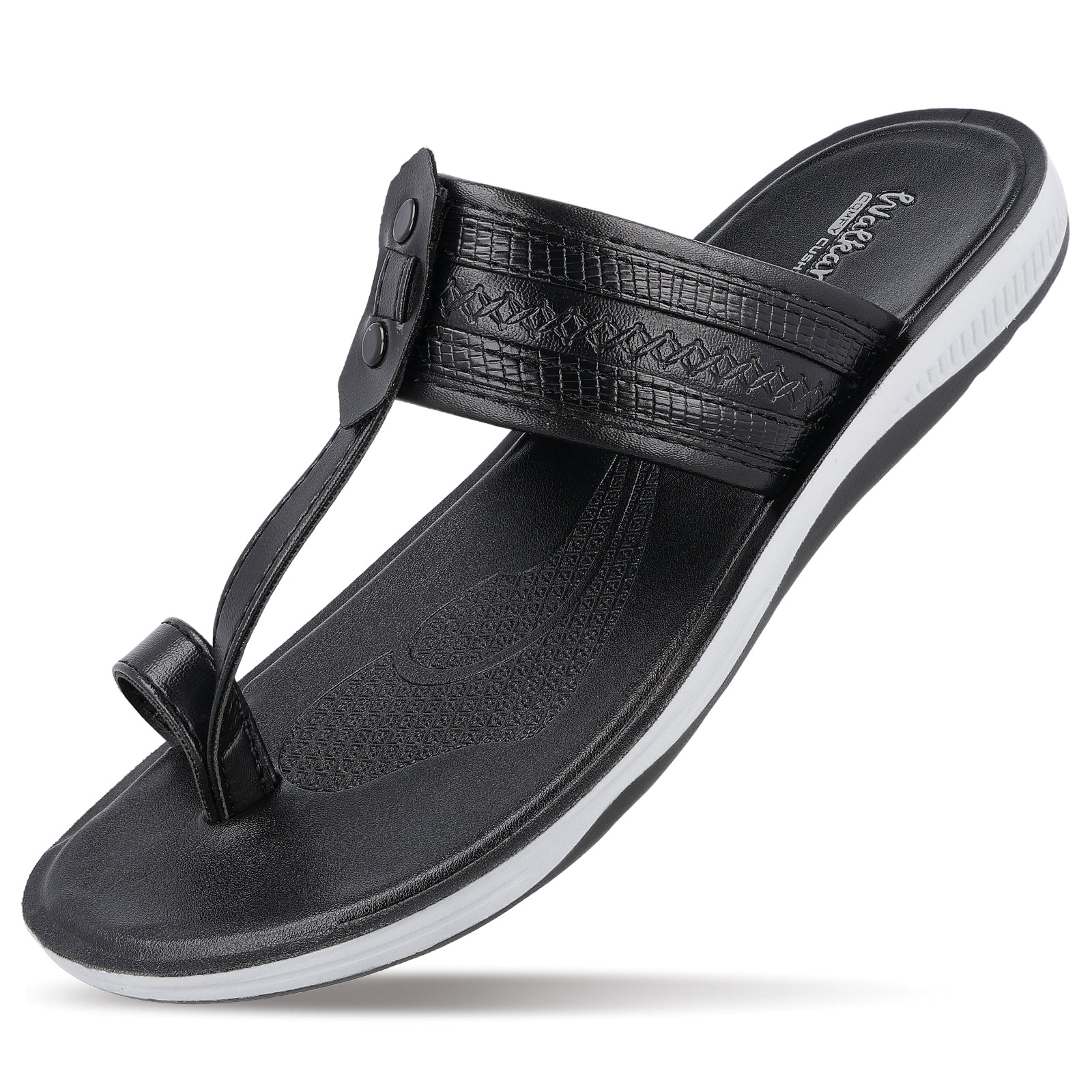 Men's Kolhapuri Chappal - WE1343 Black