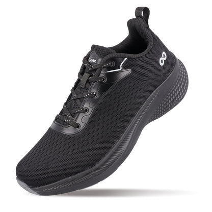 Men's Lace-up Sports Shoe - WS9608 Black Grey