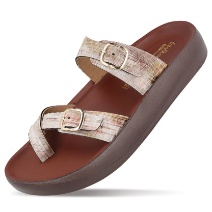 Women's Daily Wear Sandals - WLP72046 Brown