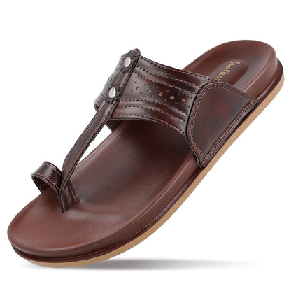 Men's Kolhapuri Chappal - WE1351 Brown