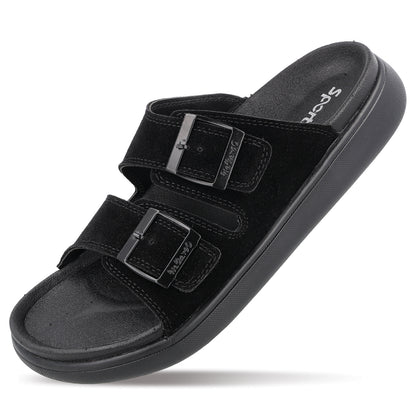 Men's Daily Wear Comfort Sandals - SGE28007 Black