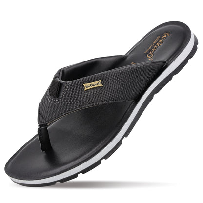 Men's Daily Wear V-Strap Sandals - WE1025 Black