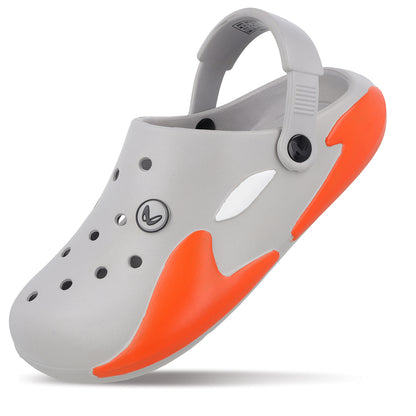 Men's Clogs  - WC8768 Grey Orange