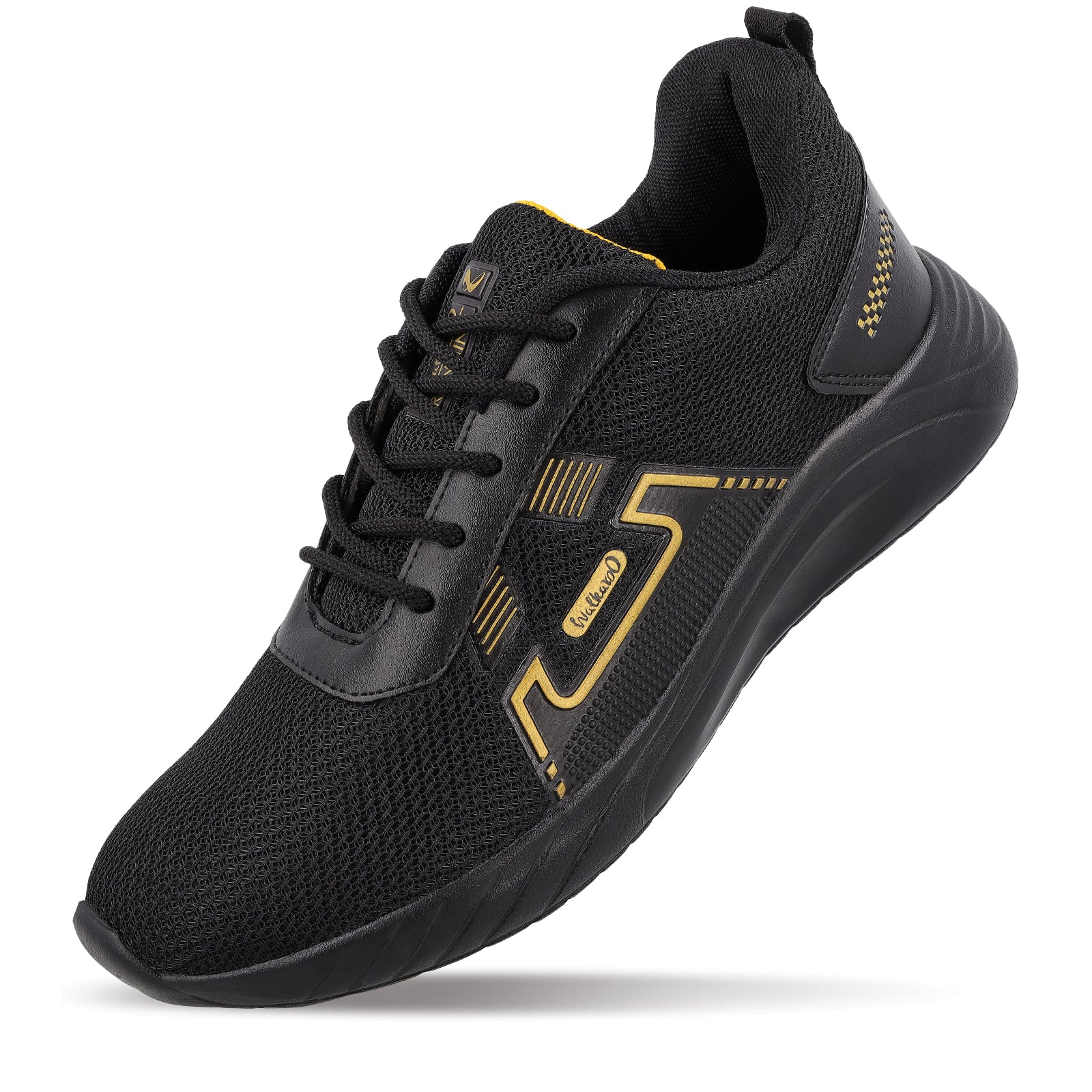 Men's Lace-up walking Shoes - WS3065 Black Gold