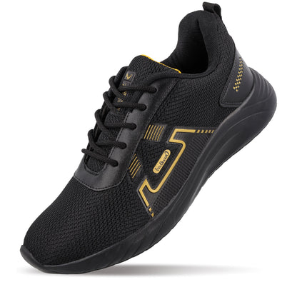 Men's Lace-up walking Shoes - WS3065 Black Gold