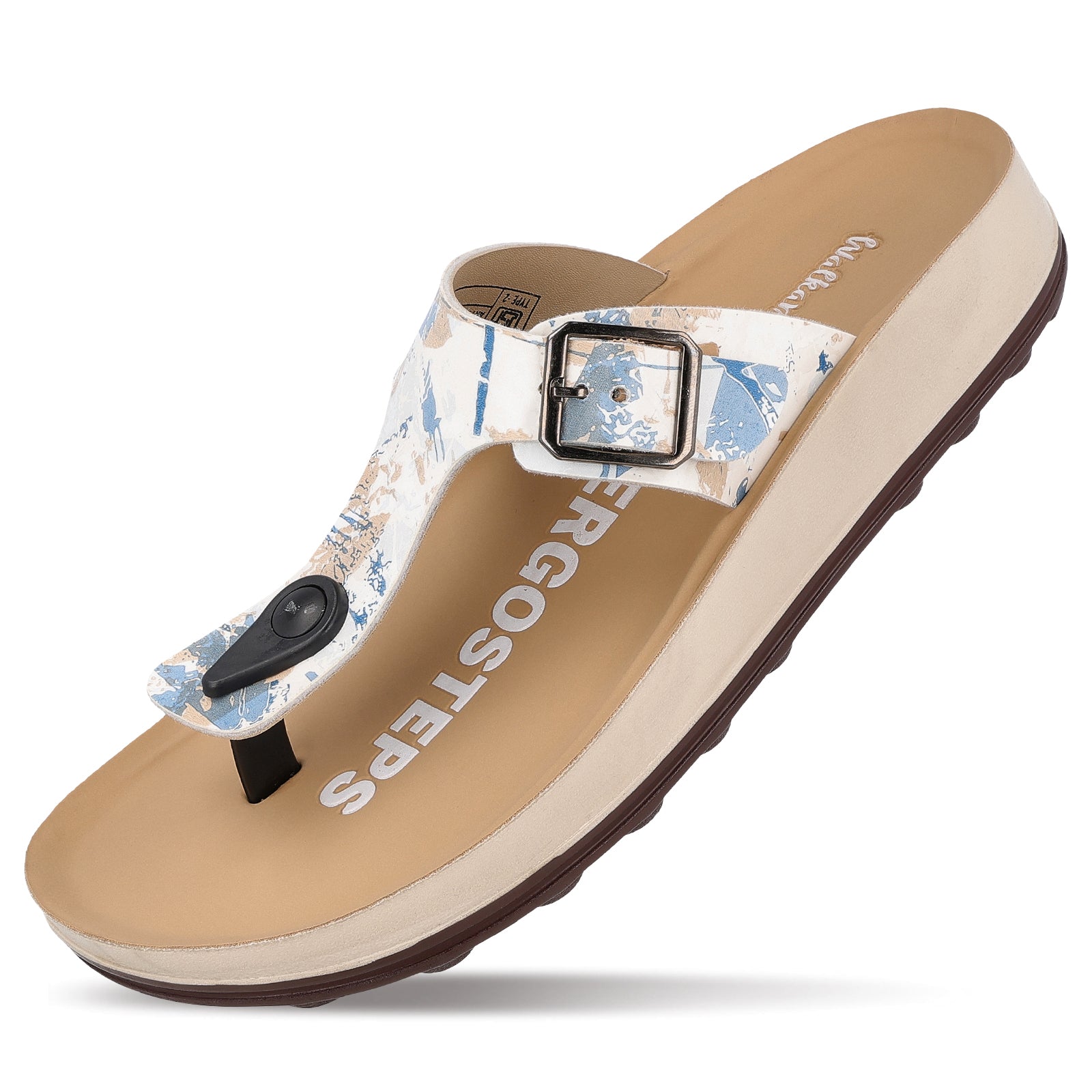 Women's Daily Wear Sandals - WLP71224 Blue Beige